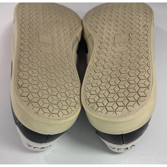 Veja Mens Campo Low Chromefree Sneakers Size 12 Black White Leather Shoes - Picture 10 of 10